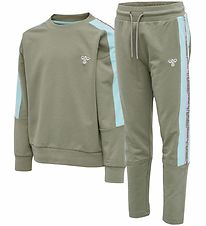 Hummel Sweatsæt - hmlElla - Støvet Grøn