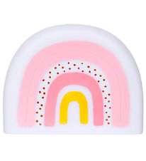 A Little Lovely Company Natlampe - 21 cm - Rainbow - Hvid/Rosa