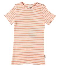 Petit Piao T-shirt - Modal Striped - Peach Naught/Eggnog