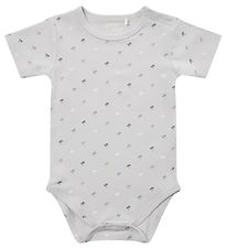 Petit by Sofie Schnoor Body k/ - Aske - Lysebl m. Palmer