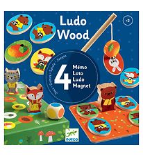 Djeco Spil - 4-i-1 - Ludo Wood