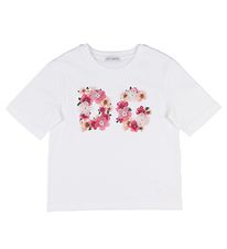 Dolce & Gabbana T-shirt - Hvid m. Blomster