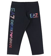 EA7 Leggings - Sort m. Logo