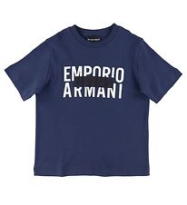 Emporio Armani T-shirt - Navy m. Print