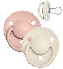 Bibs De Lux Sutter - Onesize - 2-pak - Rund - Ivory/Blush