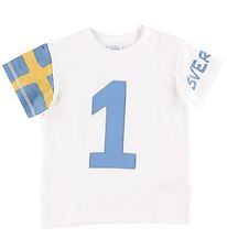 Hust and Claire T-shirt - Arthur - Hvid m. Sverige