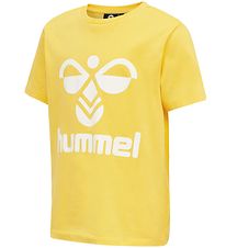 Hummel T-shirt - hmlTres - Gul