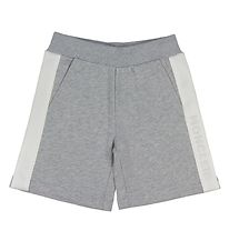 Moncler Sweatshorts - Grmeleret m. Hvid