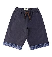 Fendi Shorts - Navy m. Logobnd