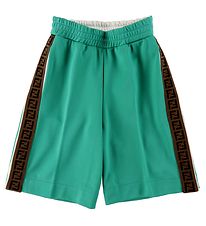 Fendi Shorts - Grn m. Logobnd