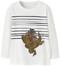 Name It Bluse - NmmVilasse - Cloud Dancer/Dino Hi