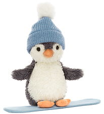 Jellycat Bamse - 12x18 cm - Peanut Penguin Snowboarding