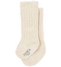 Fanga Fontana Strømper - Uld - Lana - Off White Melange