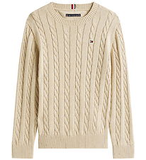 Tommy Hilfiger Bluse - Strik - Malted Milk HeatherBROWN