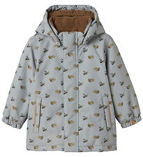 Lil Atelier Vinterjakke - NmmLasnow10 - Ultimate Grey/Airplanes