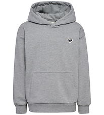 Hummel Hættetrøje - HmlJR - Grey Melange