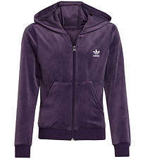 adidas Originals Cardigan - Velour - Aurplu/White