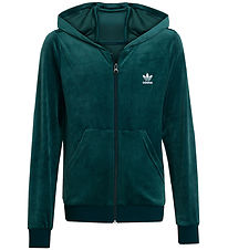 adidas Originals Cardigan - Velour - Aurivy/White