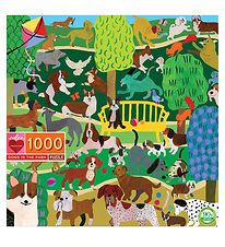 Eeboo Puslespil - 1000 Brikker - Hunde I Parken