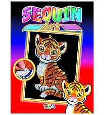 Sequin Art Pailletbillede - Tia - Tiger