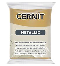 Cernit Polymer Ler - Metallic - Mrk Guld