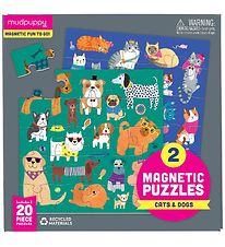 Mudpuppy Magnetisk Puslespil - 20 Brikker - Hunde & Katte