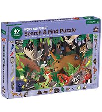Mudpuppy Puslespil - Sg Og Find - 64 Brikker - Skovens Dyr