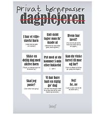 Dialægt Plakat - 30x42 - Privat Børnepasser