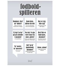 Dialægt Plakat - 50x70 - Fodboldspilleren