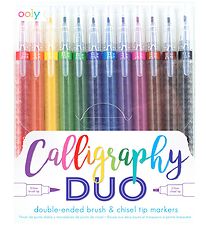 Ooly Tuscher - Calligraphy Duo - 12 stk - Multifarvet