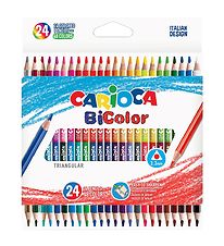 Carioca Dobbeltfarvede Farveblyanter - 24 stk - Multifarvet