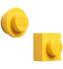 Lego Storage Magneter - 2 stk - Gul