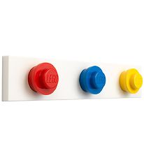 Lego Storage Knagerække - 33 cm - Rød/Blå/Gul