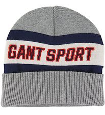 GANT Hue - Uld/Bomuld - 2-lag - Sport - Grey Melange