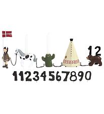 Kids by Friis Fødselsdagstog - Indianerpige m. 11 Tal