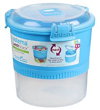 Sistema Madkasse m. Bestik - Lunch Stack - 965 ml - Bl