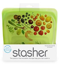 Stasher Opbevaringspose - Medium - 450 ml - Lime