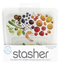 Stasher Opbevaringspose - Medium - 450 ml - Clear