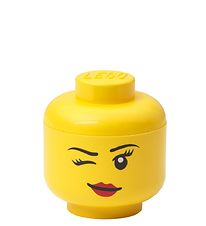 Lego Storage Opbevaringsboks - Mini - Hoved - 12 cm - Blinke