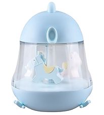 Rabbit & Friends Lampe - 16x13 cm - Karrusel m. Musik  - Bl