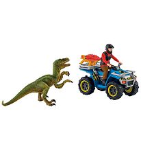 Schleich Dinosaurs - 11,5 x 6,5 cm - ATV & Velociraptor 41466