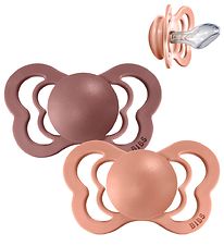 Bibs Couture Sutter - Str. 2 - 2-pak - Anatomisk - Peach/Woodchu