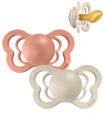 Bibs Couture Sutter - Str. 2 - 2-pak - Anatomisk - Vanilla/Peach