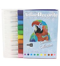 Artline Tuscher - Decorite Flat -  10 stk. - Carnival