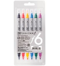 Zig Tuscher - Clean Color Pen - 6 stk
