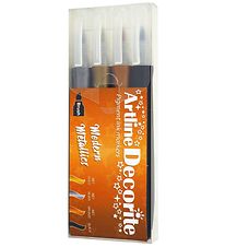 Artline Tuscher - Decorite Brush - 4 stk. - Metallic