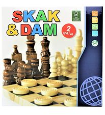 GA Leg Spil - Træ - Skak & Dam