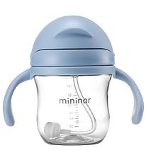 Mininor Kop m. Sugerør - Tritan - 220 ml - Blå