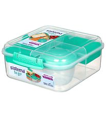 Sistema Madkasse m. Beholder - Bento Cube - 1,25 l - Turkis