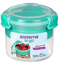 Sistema Madkasse m. Bestik - Breakfast To Go - 530 ml - Turkis